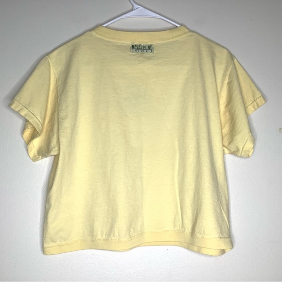 < Vintage Sunflower Embroidered Myrtle Beach Cropped Tee > - Picture 5 of 6